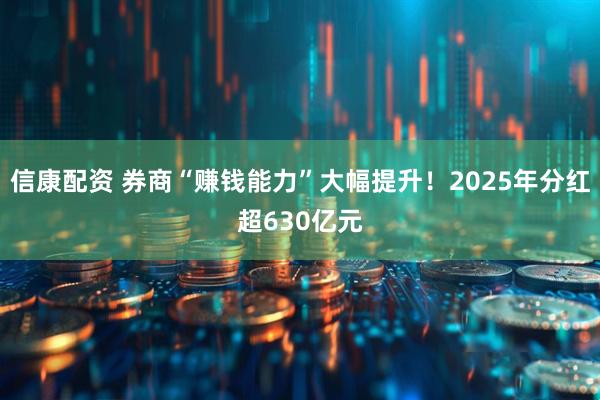 信康配资 券商“赚钱能力”大幅提升！2025年分红超630亿元